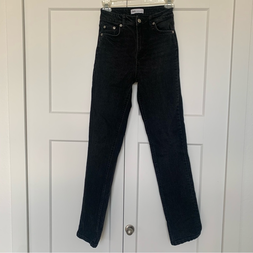Zara Black Denim Jeans size 2